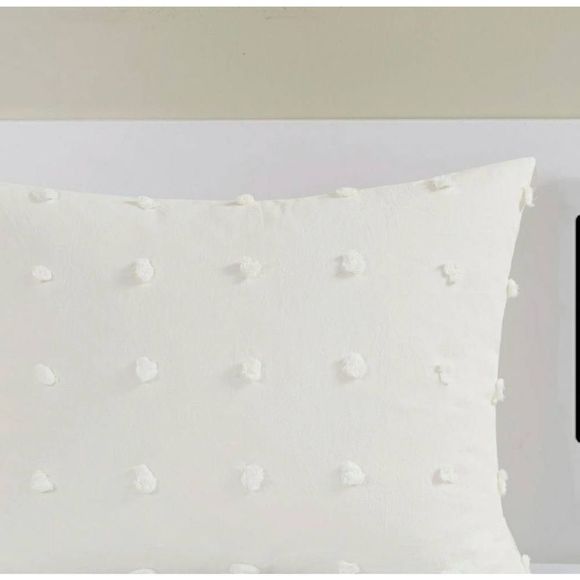 Urban Habitat 5-Piece Ivory 100% Cotton Dot Duvet Cover Set - Twin, Twin XL - Picture 12 of 16